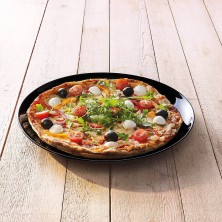 Plato Llano Pizza Friends´ Time Negro 32cm (Caja 12 uds)
