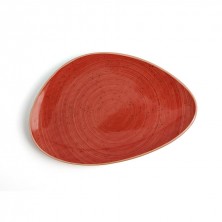 Plato Triangular Terra Rojo 29 cm (Caja 6 uds)