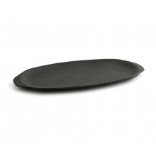 Bandeja Oval Mineral Negro 30,5x13 cm (Caja 8 uds)