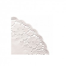 Rodales Calados Blancos Celulosa 16,5 cm diámetro (Caja 250 Uds)