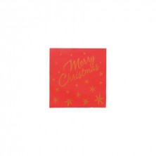 Servilletas Merry Christmas Doble capa 40 x 40 cm (pack 50 Uds)