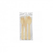Set Makan Tenedor, Cuchillo, Cuchara 16 cm (Caja 100 Uds)