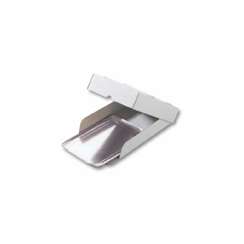 Cajas De Pizza De Cartón Microcanal | Tamaño 32x32x4 Cm, Color Blanco | Pack De 100 Unidades