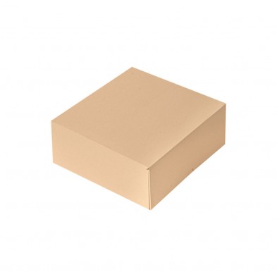 Cajas Pastelería Cuadradas Sin Ventana Kraft 18 x 18 x 7,5 cm (Pack 50 Uds.)