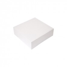 Cajas Pastelería Cuadradas Sin Ventana Blanca 32 x 32 x 10 cm (Pack 50 Uds.)