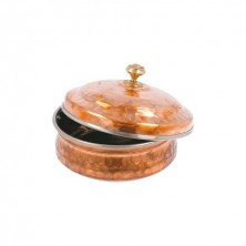 Mini Cuenco Con Tapa Cobre Martilleado 15 x 6,5 cm García de Pou - La Casa de Vesta