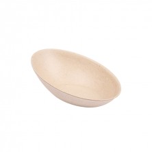 Plato Oval Natural Bionic 8 x 4,8 x 2,7 cm. (Pack 50 Uds.)