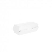 Conchas Hot Dog Cartón Blanco 23,2 x 9 x 6,3 cm. (Pack 50 Uds.) García de Pou - La Casa de Vesta