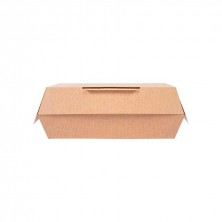 Cajas Lunch Box Kraft 19,5 x 11,5 x 6,5 cm. (Pack 50 Uds.) García de Pou - La Casa de Vesta