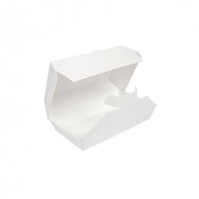 Cajas Lunch Box Blanco PaperLock 19,5 x 12 x 7 cm. (Pack 50 Uds.) García de Pou - La Casa de Vesta