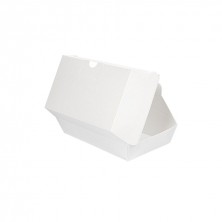 Cajas Lunch Box Blanco PaperLock 19,5 x 12 x 7 cm. (Pack 50 Uds.) García de Pou - La Casa de Vesta