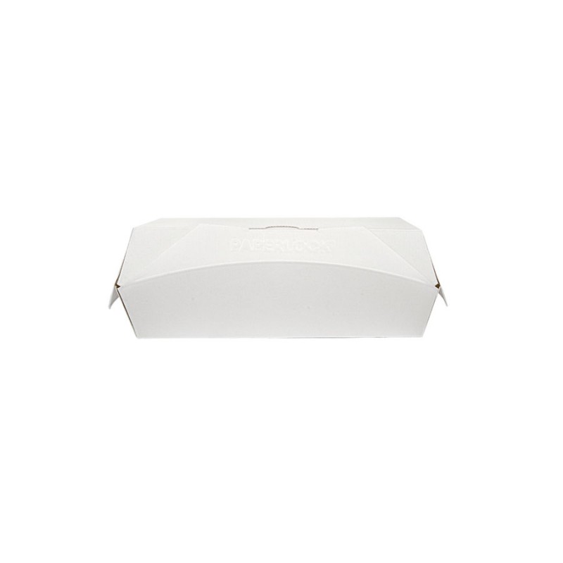 Cajas Lunch Box Blanco PaperLock 19,5 x 12 x 7 cm. (Pack 50 Uds.)