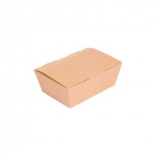 Cajas Lunch Box Con Tapa Kraft 20,5 x 14,6 x 5 cm. (Pack 60 Uds.) García de Pou - La Casa de Vesta