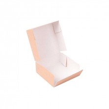 Envase Para Sushi Sin Ventana Kraft 10 x 10 x 4 cm. (Pack 50 Uds.) García de Pou - La Casa de Vesta