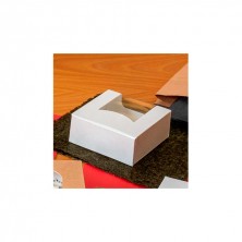 Envase Para Sushi Con Ventana Blanca 10 x 10 x 4 cm. comprar en