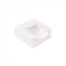 Envase Para Sushi Con Ventana Blanca 10 x 10 x 4 cm. comprar en