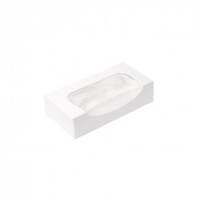 Envase Para Sushi Con Ventana Blanca 19,7 x 9 x 4,5 cm. (Pack 50 Uds.) García de Pou - La Casa de Vesta