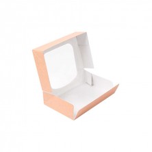 Envase Para Sushi Con Ventana Kraft 17,5 x 12 x 4,5 cm. (Pack 50 Uds.) García de Pou - La Casa de Vesta