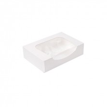 Envase Para Sushi Con Ventana Blanca 17,5 x 12 x 4,5 cm. (Pack 50 Uds.) García de Pou - La Casa de Vesta