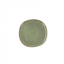 Plato Llano Ikonic Verde 20,2 x 19,7 cm. BIDASOA - La Casa de Vesta