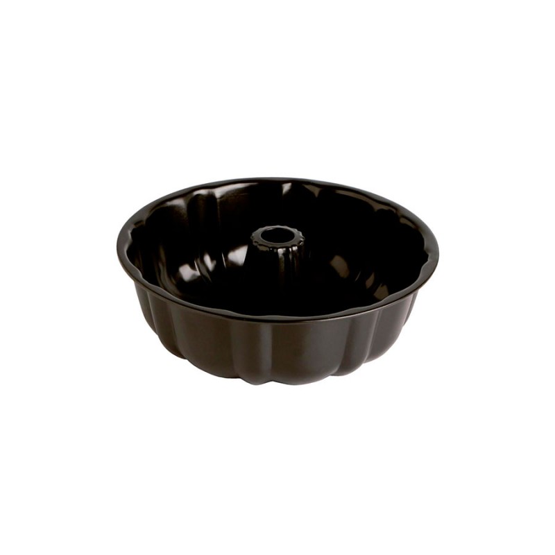 Moule à Gâteau Quid 26cm Noir - Fond Amovible - Avec Couvercle - Acier Antiadhésif