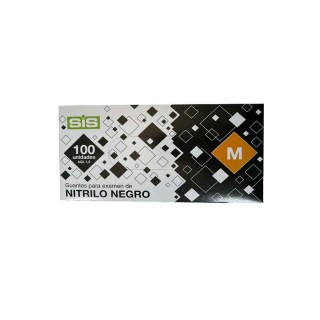 Guante Nitrilo Negro M (Caja 100 Uds.)