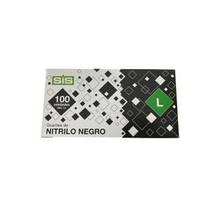 Guante Nitrilo Negro L (Caja 100 Uds.)