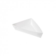 Barquilla Triangular Blanca 14,5 x 19 x 3,5 cm. (Pack 100 Uds.) García de Pou - La Casa de Vesta