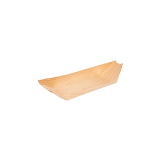 Bandeja de Madera 15,5x8,5x2,8cm 250ml (25 Uds)