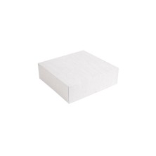 Cajas Pastelería Sin Ventana Blanca 16 x 16 x 8 cm. (Pack 50 Uds.) García de Pou - La Casa de Vesta