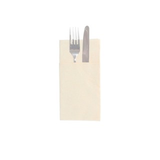 Servilleta Canguro Plus Like Linen Crema 40 x 45 cm (Caja 750 Uds)