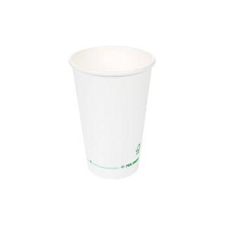 Vaso Para Bebidas Frías y Calientes Blanco 480 ml. (Pack 50 Uds.)