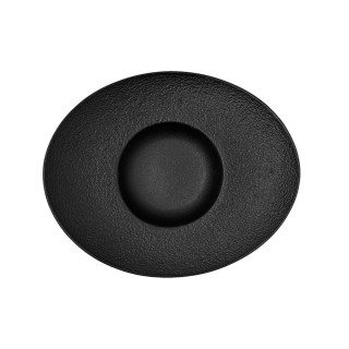 Plato Bol Negro Fosil 27,3 x 22,2 x 5,7 cm (Pack 6 Uds.)