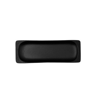 Bandeja Rectangular Negra Fosil 25,5 x 9 cm. (Pack 6 Uds.)
