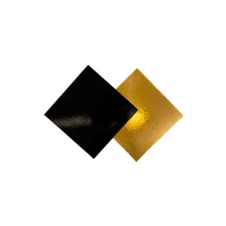 Cuadrados Cartón 2 Caras Oro Y Negro 25 x 25 cm (Pack 50 Uds)