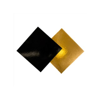 Cuadrados Cartón 2 Caras Oro Y Negro 29 x 29 cm (Pack 50 Uds)