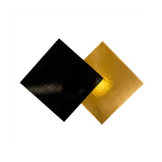 Cuadrados Cartón 2 Caras Oro Y Negro 38,5 x 38,5 cm (Pack 50 Uds)