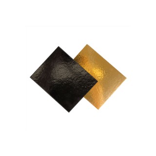 Rectángulos Cartón 2 Caras Oro Y Negro 16,5 x 13,5 cm (Pack 50 Uds)