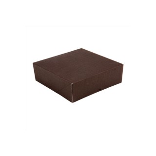 Cajas Pastelería Sin Ventana Chocolate 30 x 30 x 5 cm. (Pack 50 Uds.)