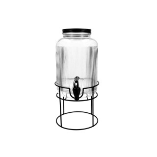 Dispensador De Bebidas Maison Negro con pedestal 4 L