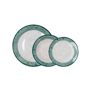 Vajilla Faro Verde Oscuro 18 Piezas