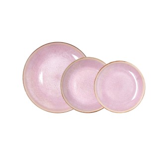 Vajilla Lanai Rosa 12 Piezas