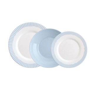 Vajilla Romantic Azul 12 Piezas